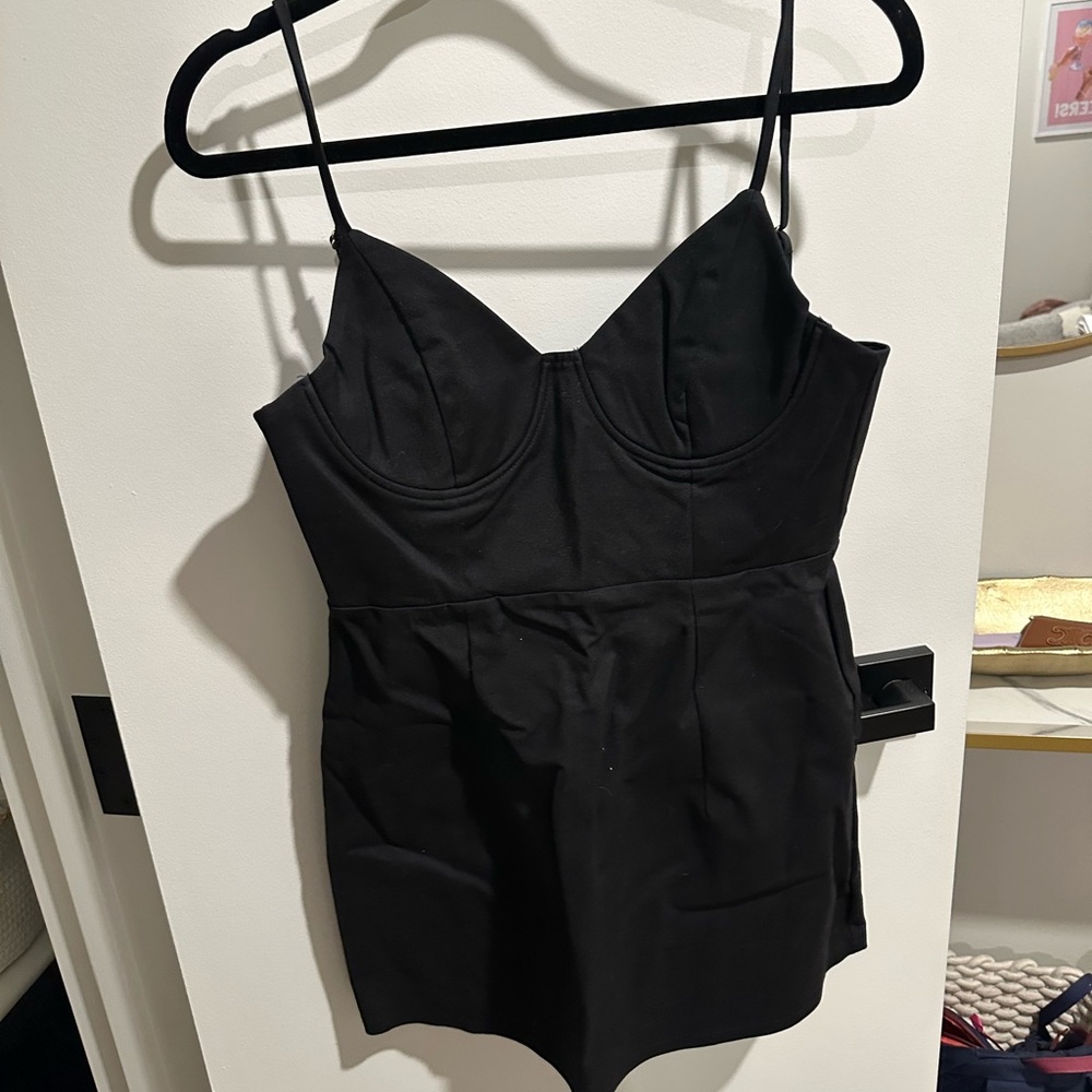 Princess Polly Black Bustier Mini Dress